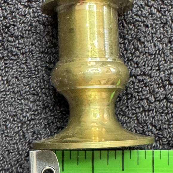 One Vintage Solid Brass Candlestick 2" tall Price Products Bellmawr NJ - Picture 3 of 6